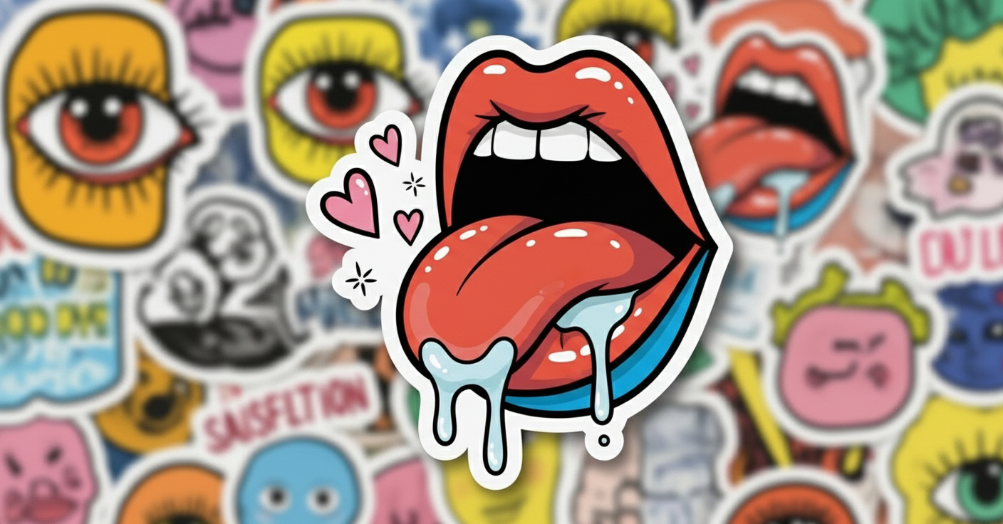 A tongue representing taste.